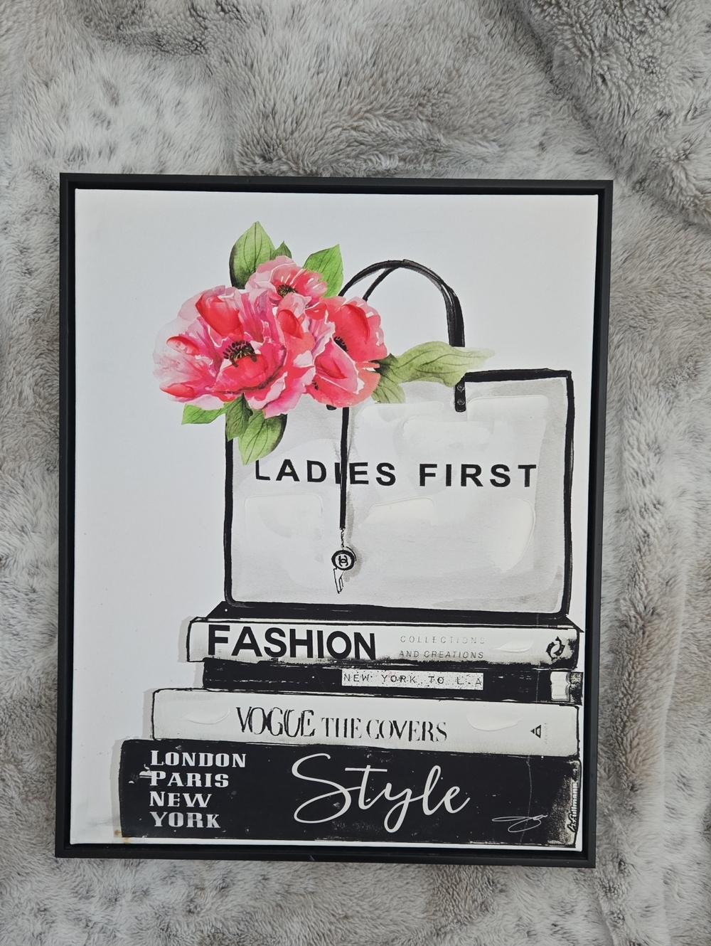 Book stack designer wall art